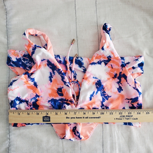 Women's Marble Allure 4-Way Reversible Halter Bikini Mix Matched Sizes - Picture 5 of 11
